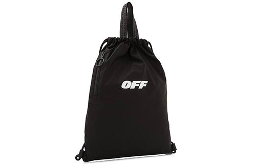 Off-White Minimalistic Drawstring Backpack Black 18A390031001BLACKWHITE