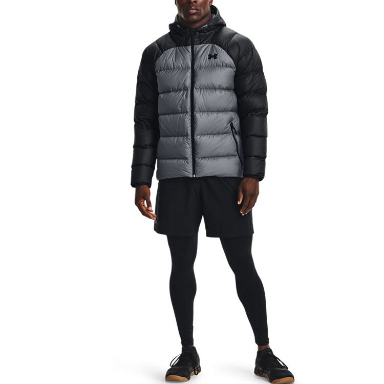 Under Armour Down Puffer Jacket 'Black Grey' 1364903-001