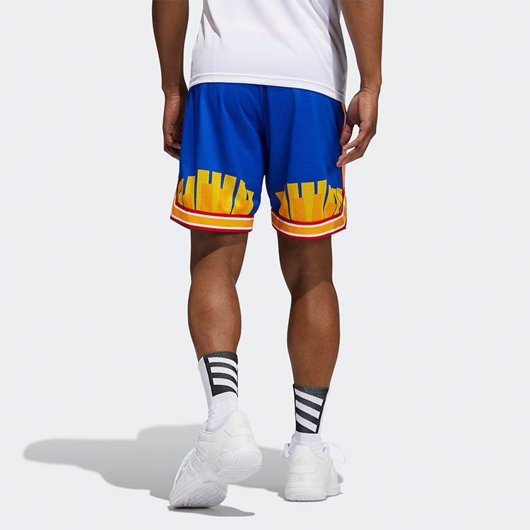 adidas Ee Mcd M Rr Sht Printing Basketball Sports Ventilate Short Pant Male Blue H16550