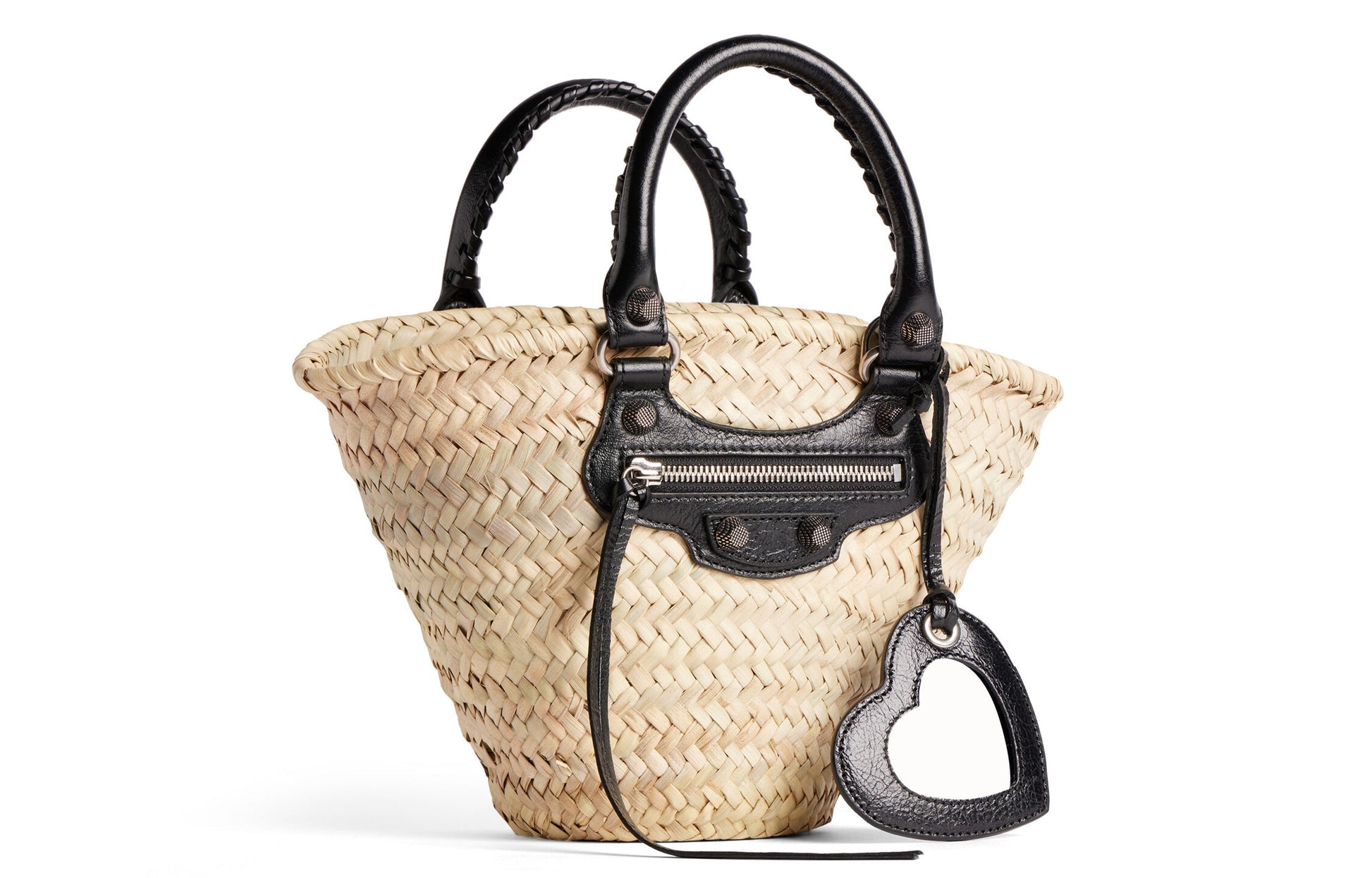 (WMNS) Balenciaga Le Cagole Small Basket 'Beige Black' 7710652AAVE9260