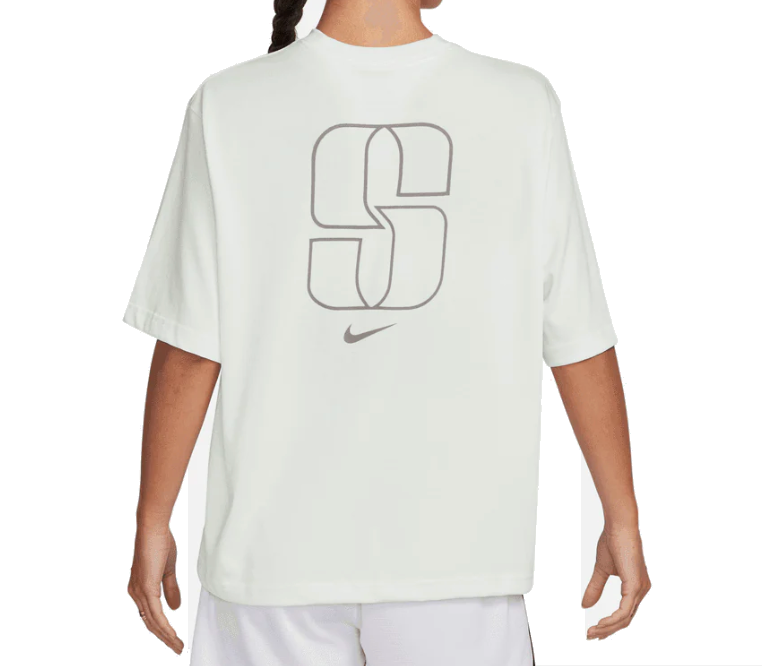 (WMNS) Nike Sabrina Boxy Basketball Tee 'Summit White' FJ2701-121