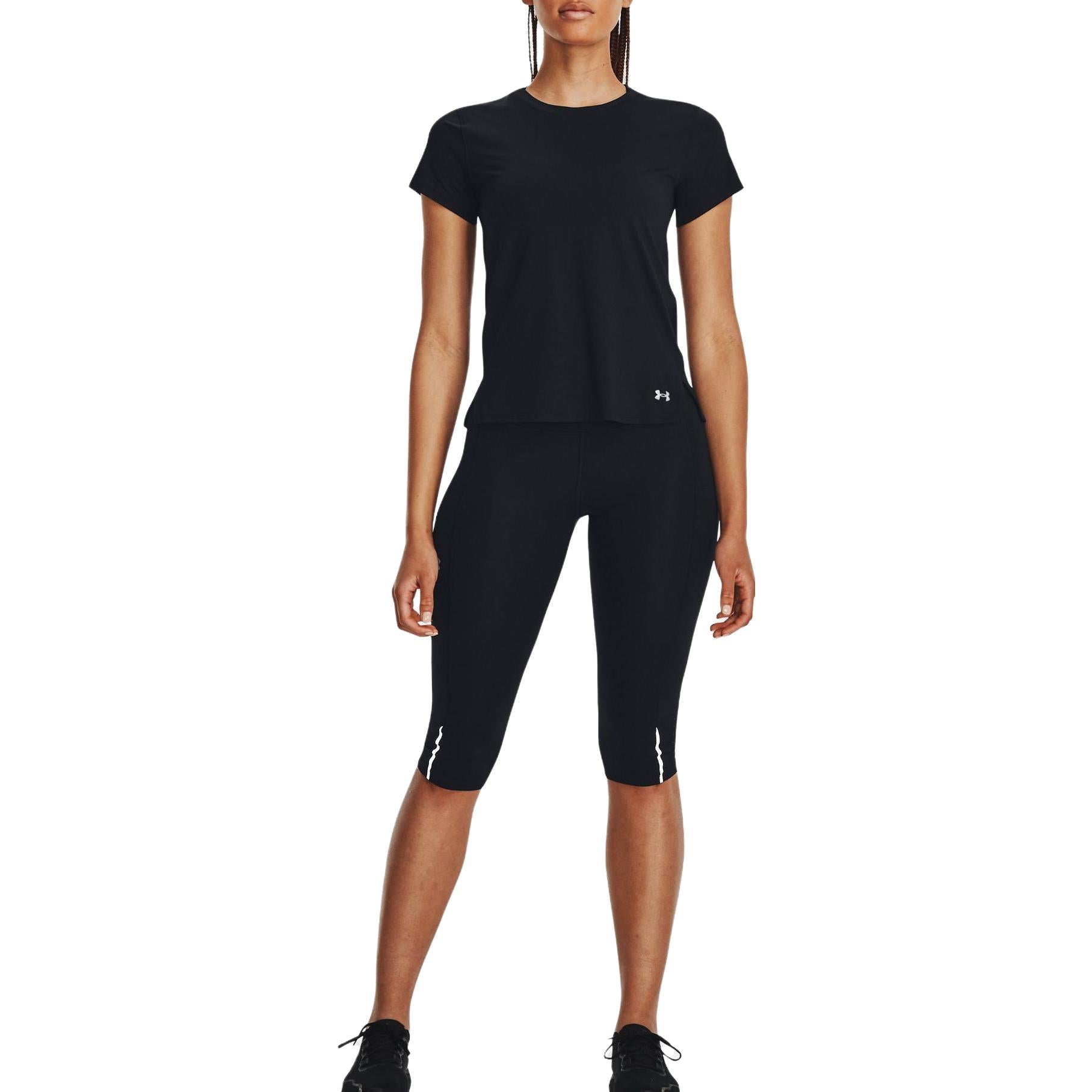 (WMNS) Under Armour Iso-chill Laser T-Shirt 'Black' 1376819-001