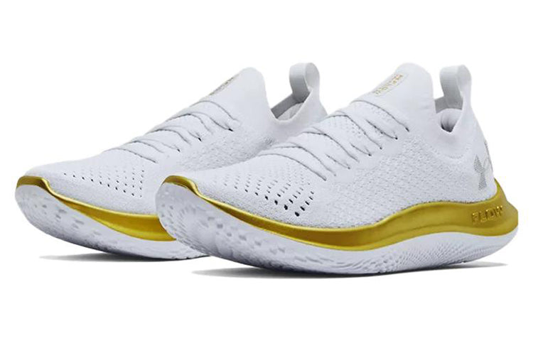(WMNS) Under Armour Flow Velociti SE Metallic 'White Metallic Gold' 3025256-100