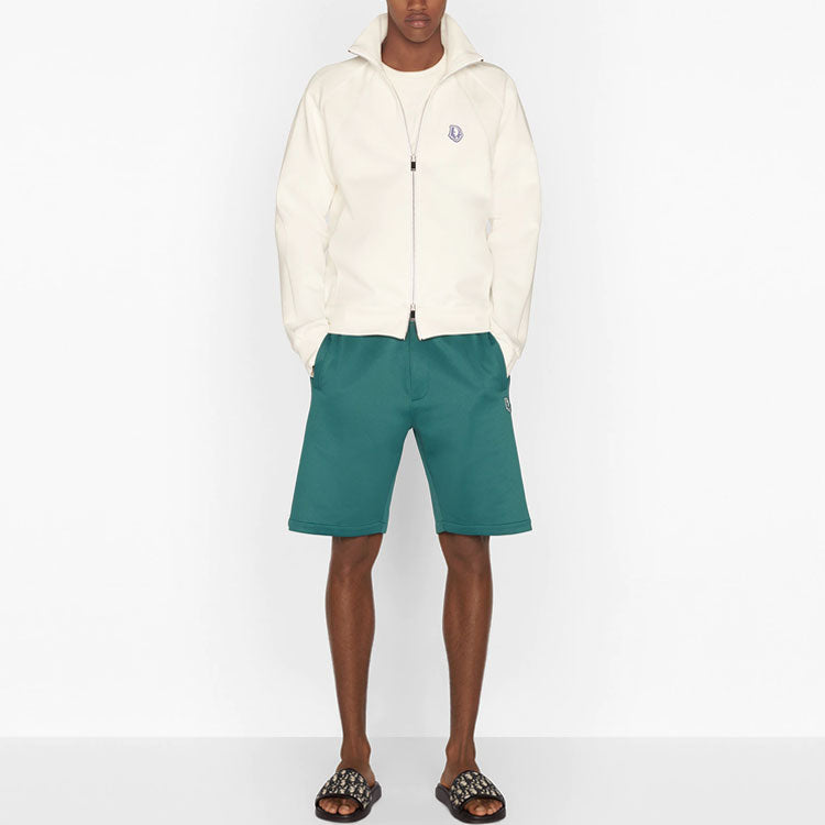 Men's DIOR FW21 Knit Sports Jacket White 193J430A0631-C021