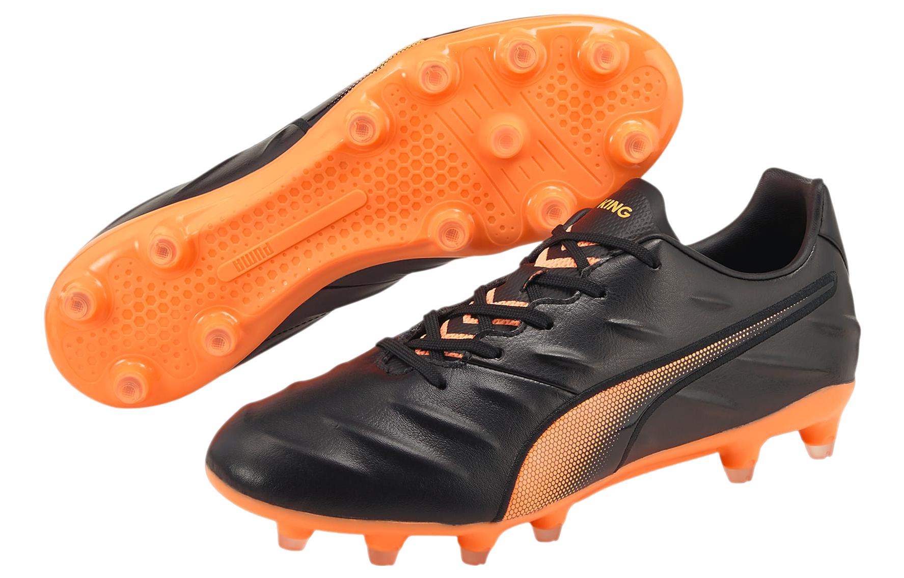 PUMA King Pro 21 FG 'Black Orange' 106549-04