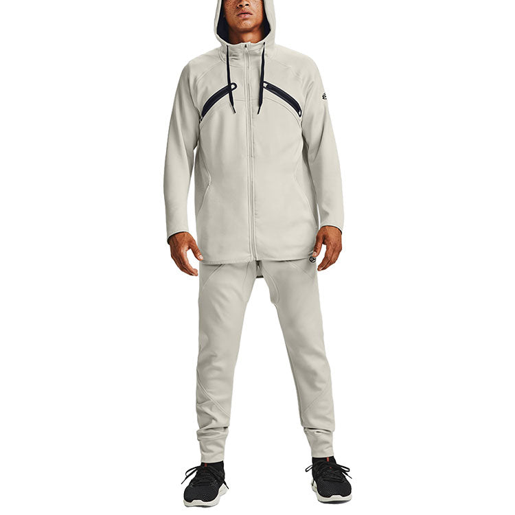 Under Armour Curry Stealth Basketball Sports Hooded Jacket 'White' 1356996-110