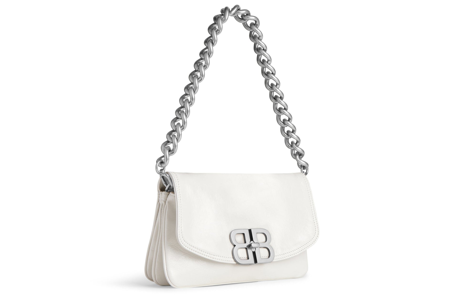(WMNS) Balenciaga Bb Soft Small Flap Bag 'Optic White' 7485982AAIY9001