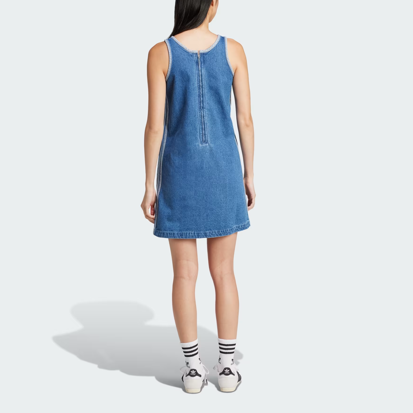 (WMNS) adidas Denim 3S Dress Asia Sizing 'Blue' JD2580