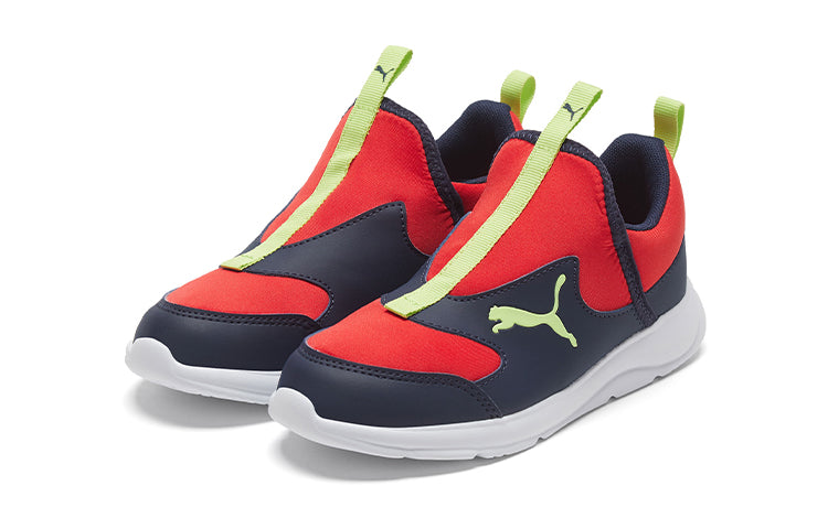 (GS) PUMA Fun Racer Slip On Red/Black/Yellow 193668-01