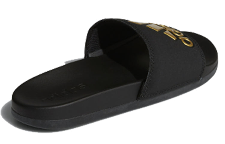 adidas neo Adilette Comfort Gold Slippers 'Black Gold' B41742