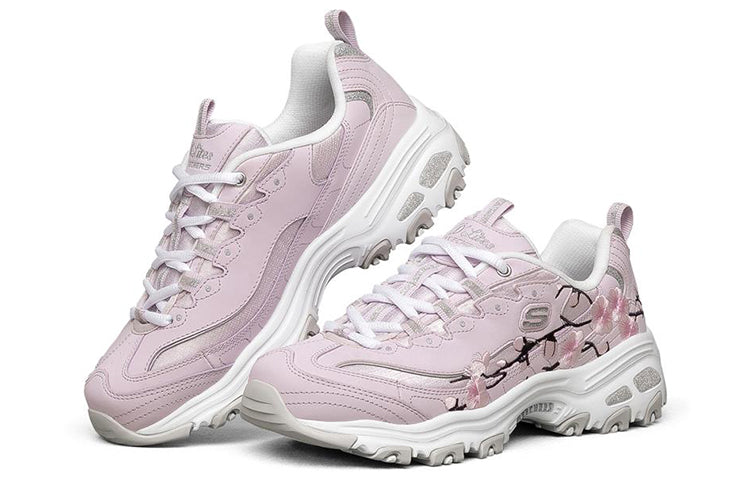 (WMNS) Skechers D'Lites 1.0 Low-Top Running Shoes Pink/Red 149239-LVPK