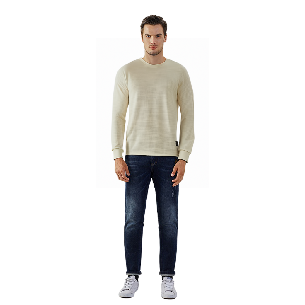 Li-Ning Lifestyle Crew Neck Pullover 'White' AWDT737-2