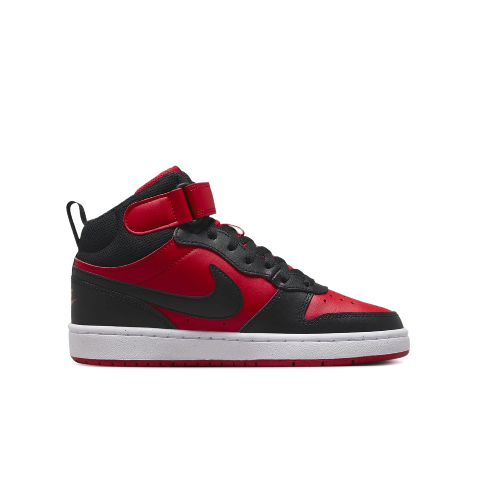 (GS) Nike Court Borough Mid 2 'Black University Red' CD7782-602