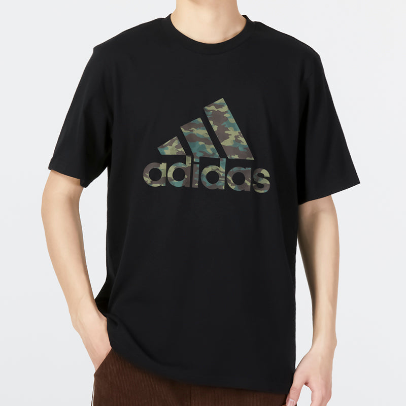 adidas Camo Short Sleeve T-shirt 'Black' HS3215