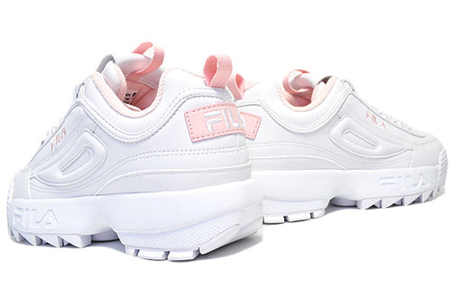 (WMNS) FILA Disruptor 2 Chunky Sneakers White/Pink FS1HTA1074X_WPK