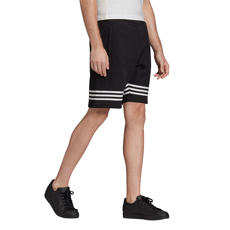 adidas originals Outline Short Hollow Out Logo Sports Shorts Black FM3877