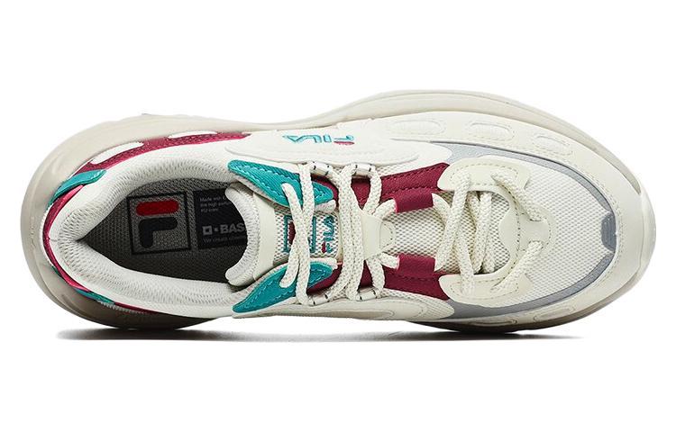 (WMNS) FILA Arch Sneakers 'White Red Aqua' F12W241118FVD