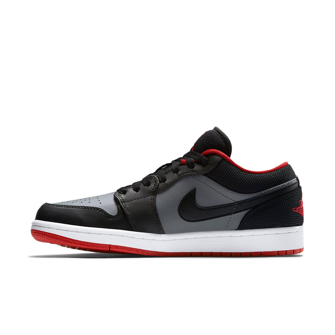 Air Jordan 1 Retro Low 'Black Red Grey' 553558-020