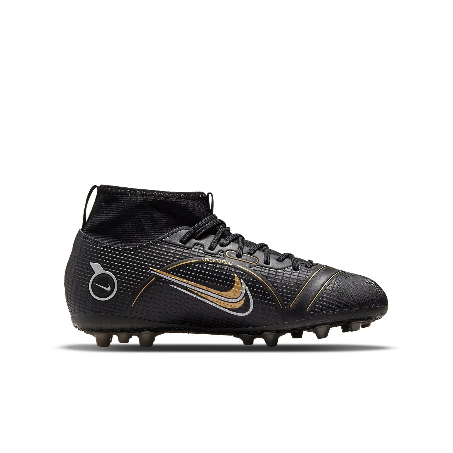 (GS) Nike Jr Mercurial Superfly 8 Academy AG 'Black Yellow' DJ2859-007