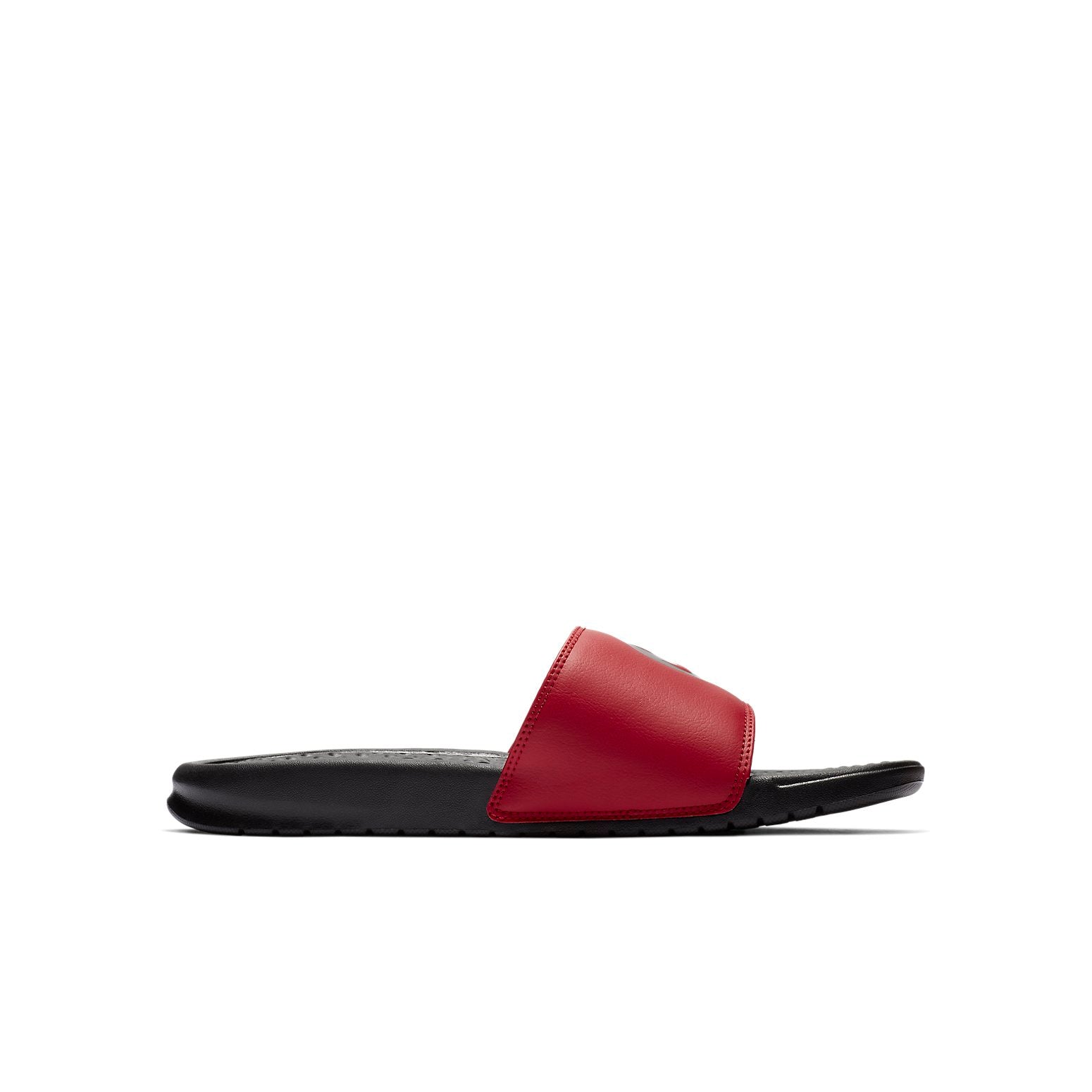 Nike Benassi Just Do It Print Slippers 'Black Red' 631261-022