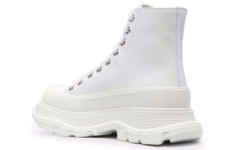 (WMNS) Alexander McQueen Tread Tread Slick High-Top Boots 'White' 679529WIABD9071