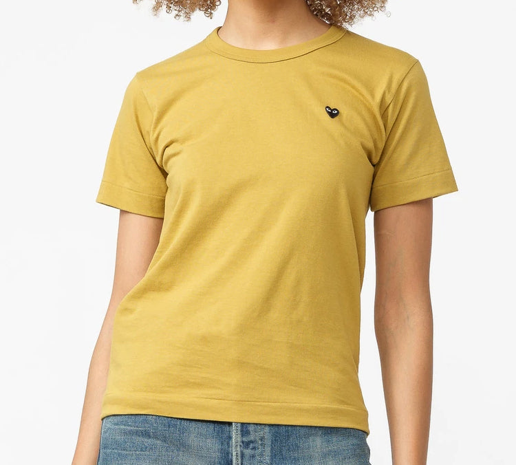 (WMNS) COMME des GARCONS PLAY Mini Logo Tee 'Yellow' AZ-T213-051-5