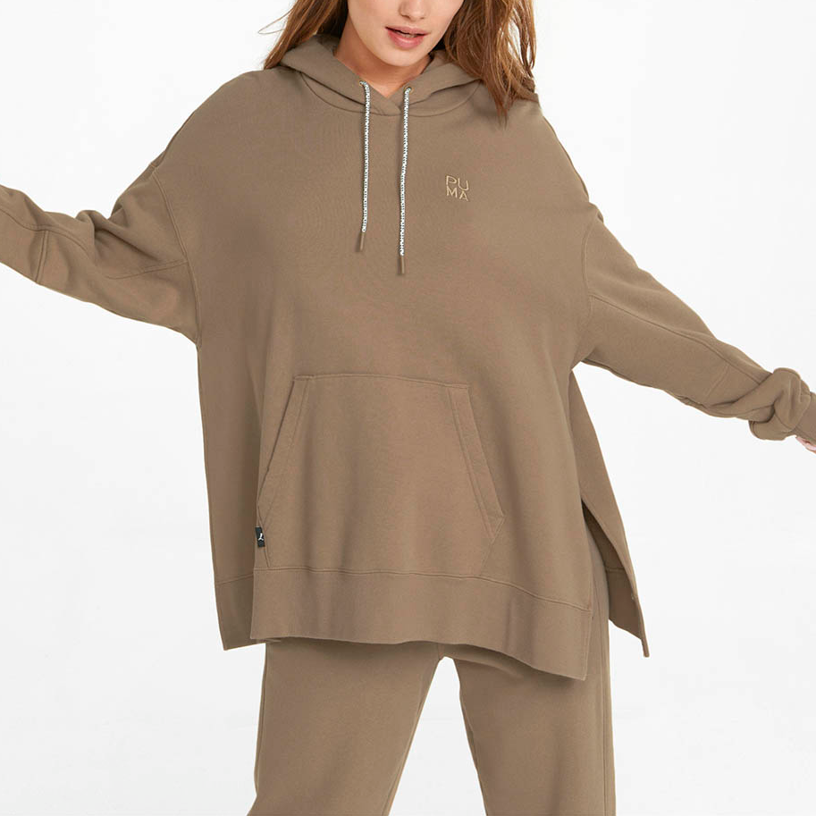 (WMNS) PUMA Infuse Pullover Hoodie 'Brown' 533421-63