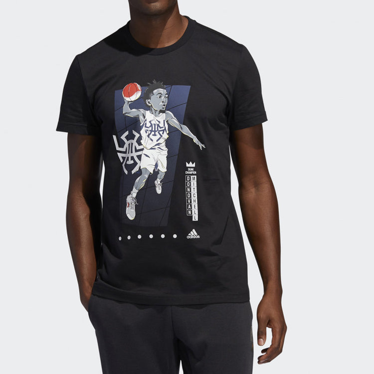 adidas DONOVAN GU TEE Basketball Sports Round Neck Short Sleeve FL4761