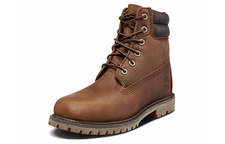 (WMNS) Timberland Waterville 6 Inch Double Collar Waterproof boots ' Brown Nubuck'' 8305R