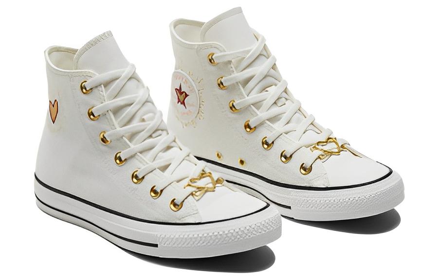 (WMNS) Converse Chuck Taylor All Star High 'Valentine's Day 2023 - Vintage White' A05139C