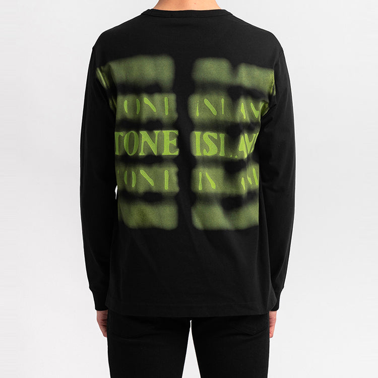STONE ISLAND Back Printing Long Sleeves Unisex Black 711523484-V0029