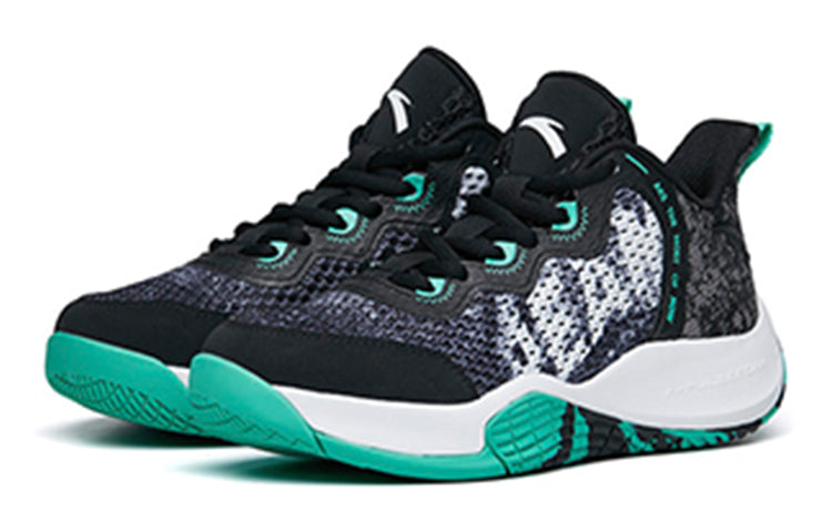 (GS) ANTA Basketball Series Sneakers 'Black Green White' 312221103-3
