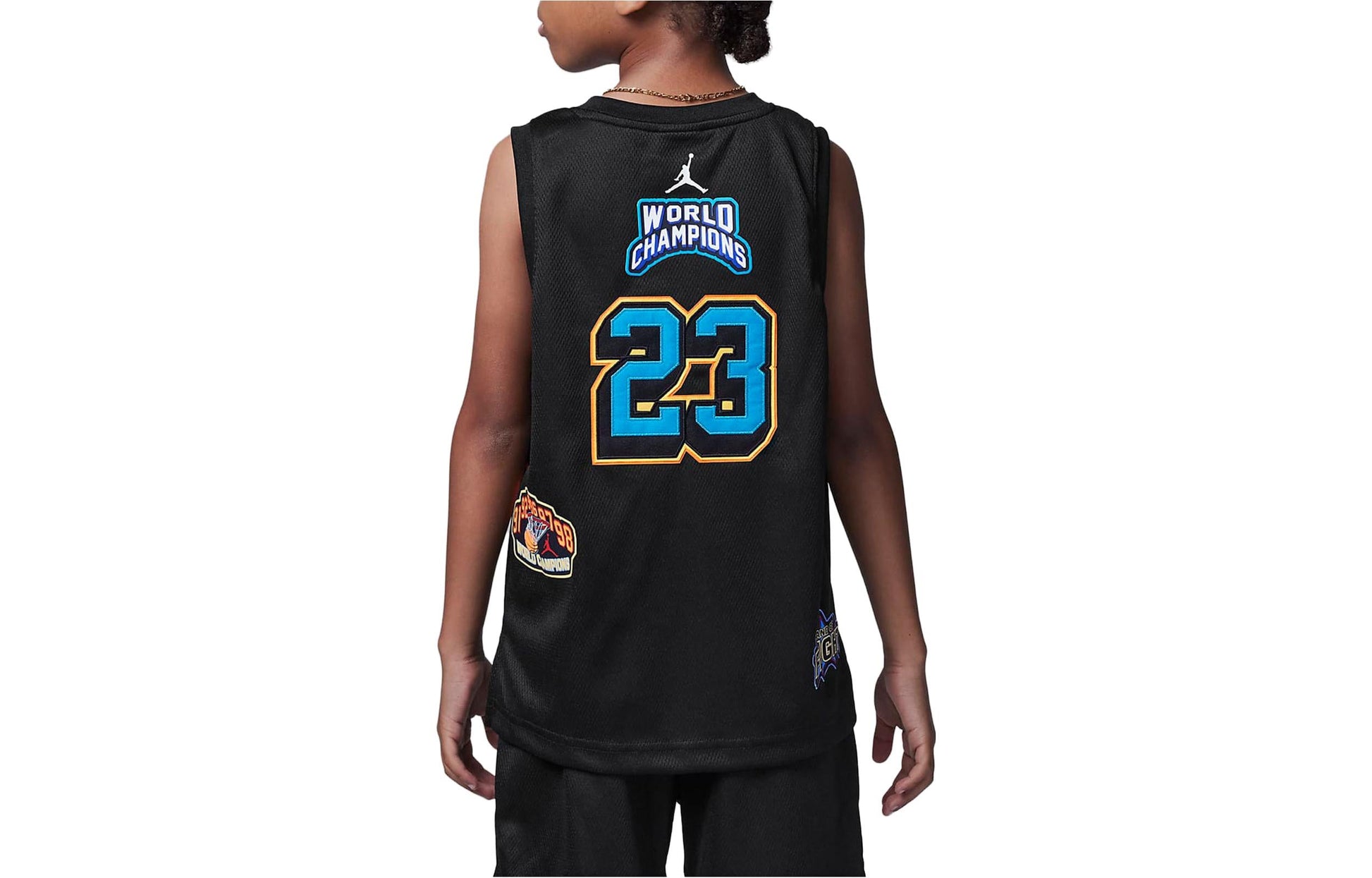 (PS) Air Jordan Patch Pack Jersey 'Black Multi' FV2699-010