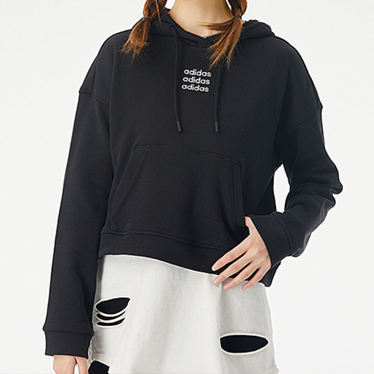 (WMNS) adidas Neo C+ Sweatshirts Asia Sizing 'Black' GJ7935