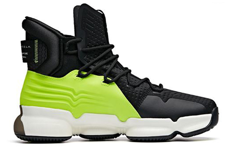 ANTA High Top Basketball Shoes 'Black Green' 91941160-1
