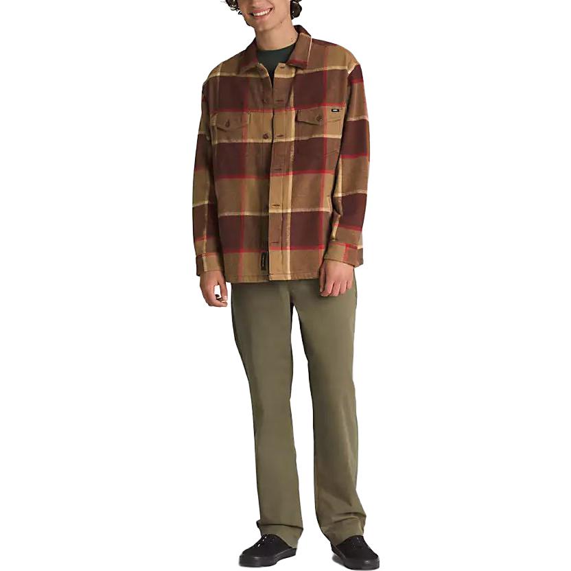 Vans Norbeck Long Sleeve Shirt 'Bitter Chocolate' VN000AAYCLY