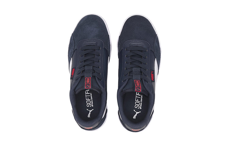 (GS) PUMA C-Skate Casual Board Shoes Blue/White 374228-03