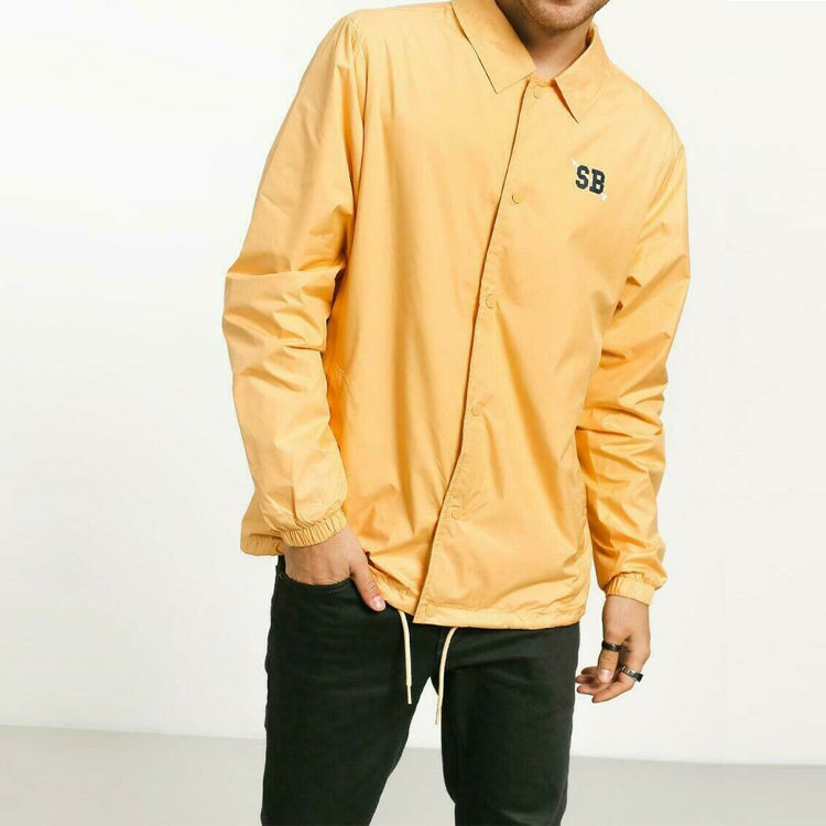 Nike SB Coaches Shield Button Jacket Yellow CI2612-251