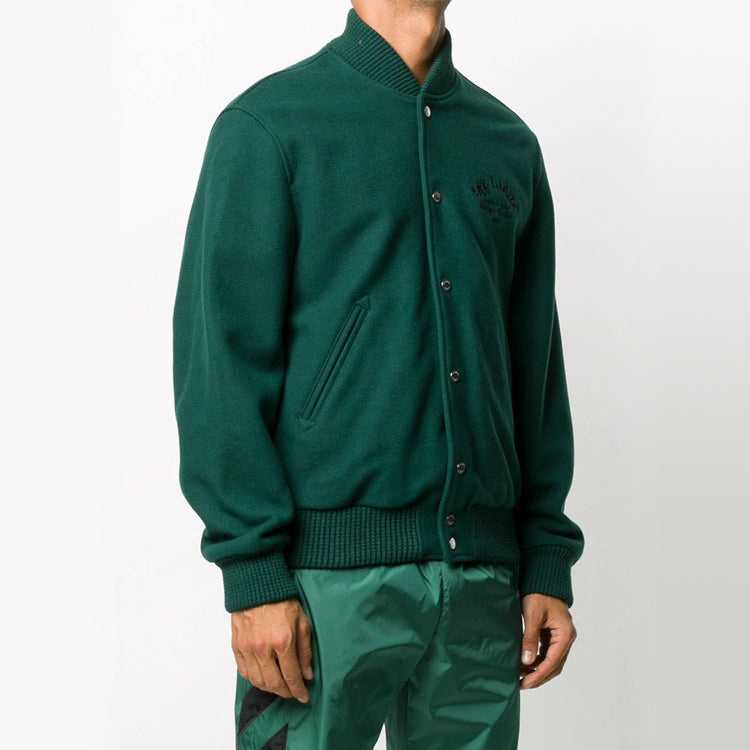 Off-White FW20 Arrows ArrowsPrintingBomber Jacket Men Green OMEA224E20FAB0015710