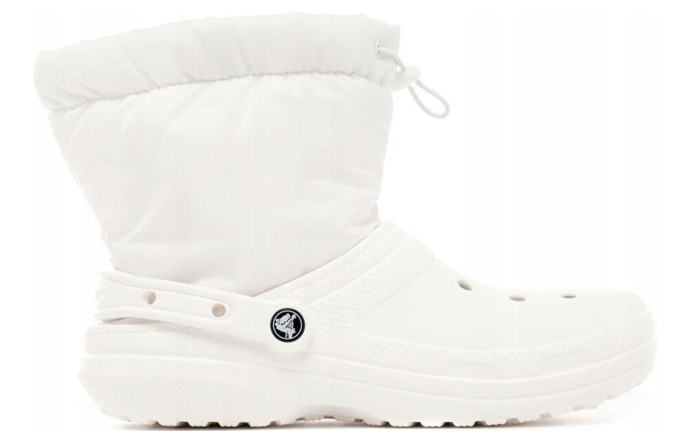 (WMNS) Crocs Classic Lined Neo Puff Boots 'White' 206630-143