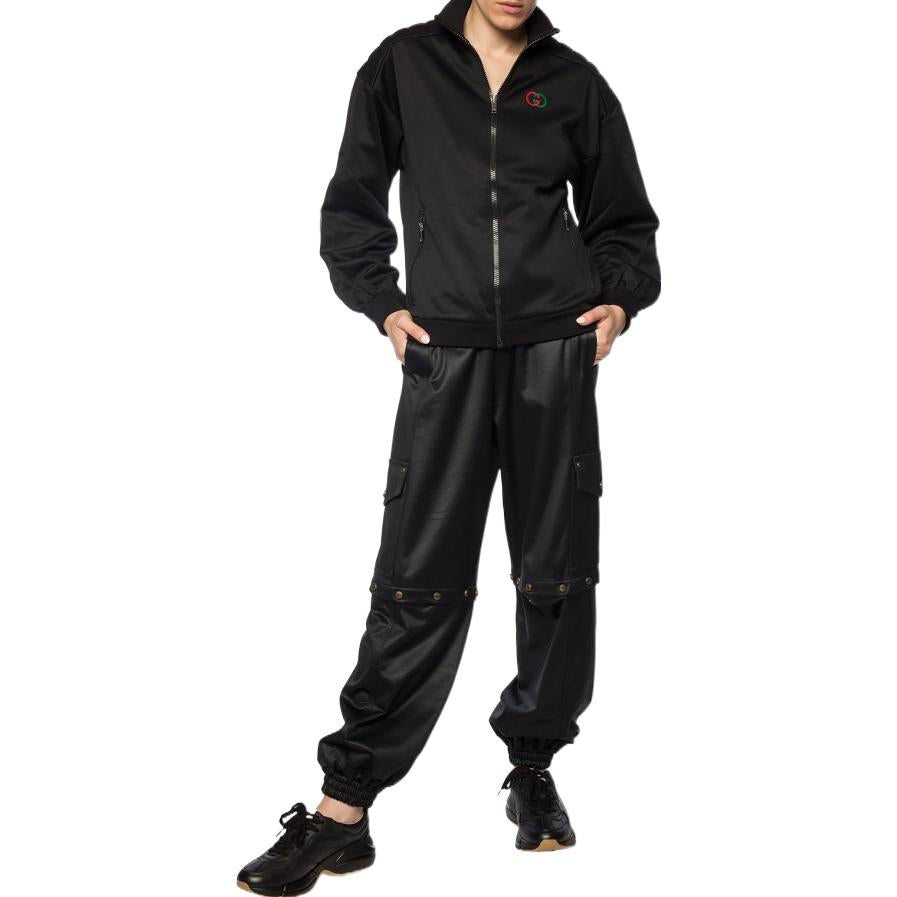 Gucci Technical Jersey Jacket With Elbow Pads 'Black' 595792-XJBT6-1000