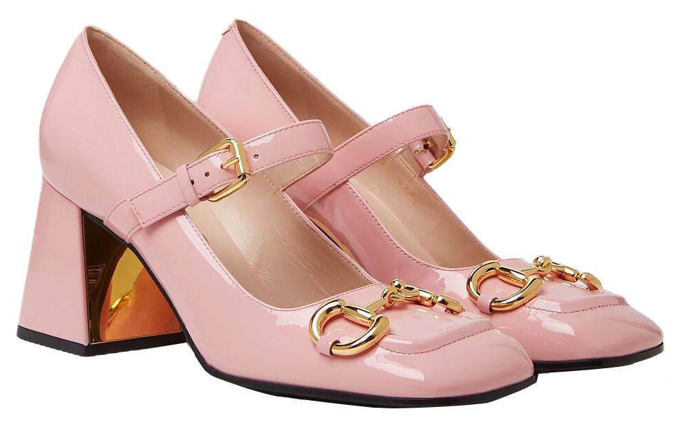 (WMNS) Gucci Mid-heel Pump With Horsebit 'Rose' 694855-BNC00-5815
