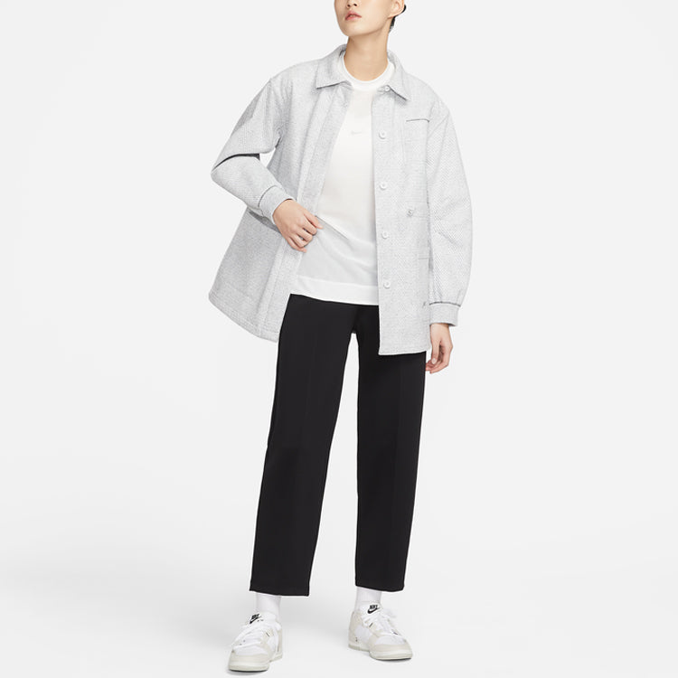 (WMNS) Nike Forward Jacket Asia Sizing 'Light Smoke Grey' DZ0749-084