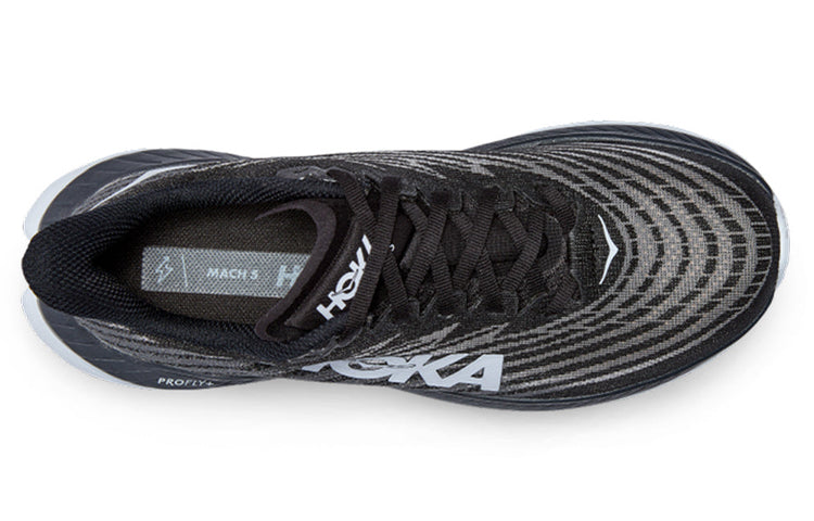 (WMNS) HOKA ONE ONE Mach 5 Wide 'Black Castlerock' 1136678-BCSTL
