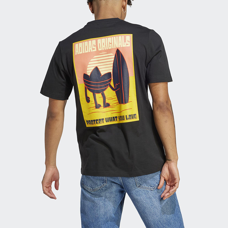 adidas originals Graphic Planet Tee 'Black' IB1401