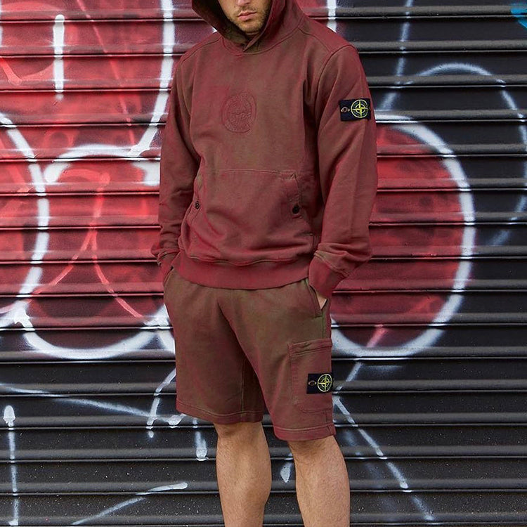 Supreme SS19 x Stone Island Hooded Sweatshirt Logo SUP-SS19-389