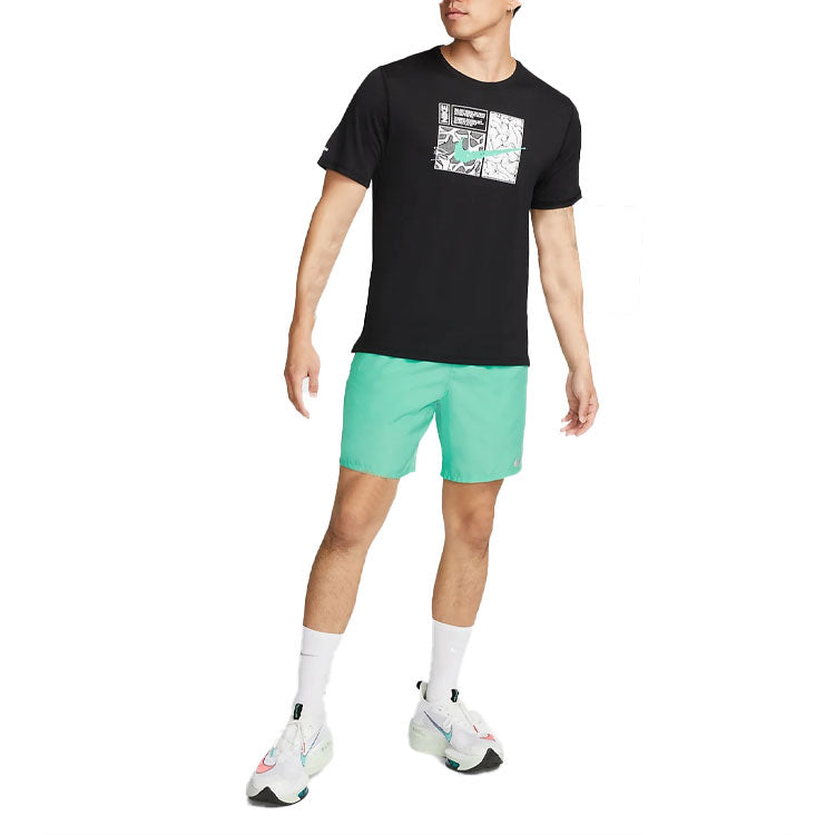 Nike Dri Fit Miler Short Sleeve Running Tee DQ6509-010
