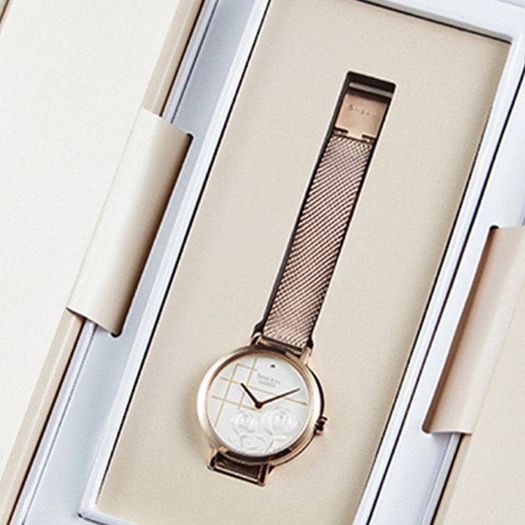 Casio Sheen Peony Analog Watch 'Gold White' SHE-C140CGM-7AUPFH-PERSON