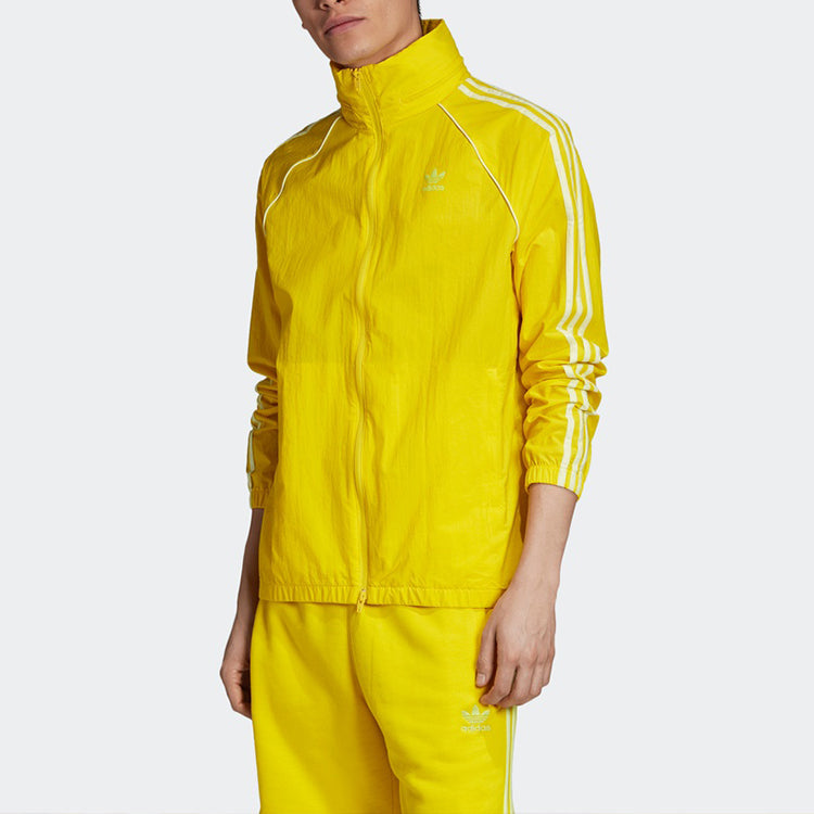adidas originals BLC SST Windbreaker Retro Sports Windproof Jacket Yellow ED6082