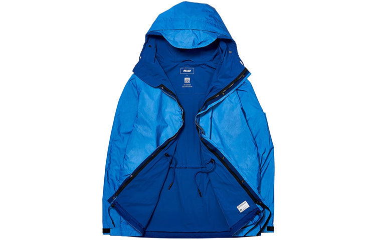 PALACE FW19 Deflector Reflective Material Back Logo Hooded Jacket Unisex Blue PAL-FW19-018